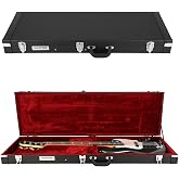 GHOSTFIRE Electric Bass Super Thick Hard Case for Bass, V-EB Black | Portable Hard-Shell Case With Lock, Super Thick Case Fit for Bass, Soft Velvet Lining Suitable Inner Design