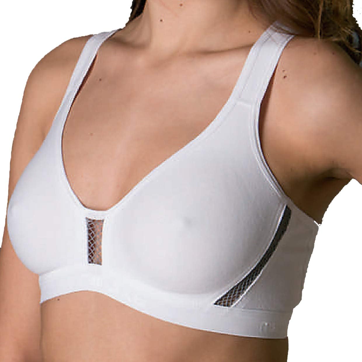morante 474 / Sujetador Deportivo DE Algodon - Blanco - Arena - Negro (Blanco, 105): Amazon.es: Ropa y accesorios