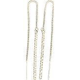 SyYsRr minimalist silver chain dangle earrings for women elegant drop earrings silver long line dangle earrings for any occasion