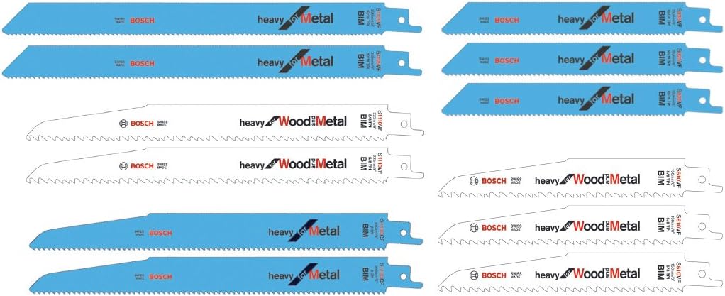 Bosch 2607010908 "Demolition" Jigsaw Blade-Set, 0 V, White/Blue, Set of 12 Piece, 12 pcs - Image 3
