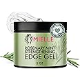 Mielle Organics Rosemary & Mint Edge Control Gel - Strong Hold Hair & Edge Gel for Women & Men - Infused with Biotin, Coconut