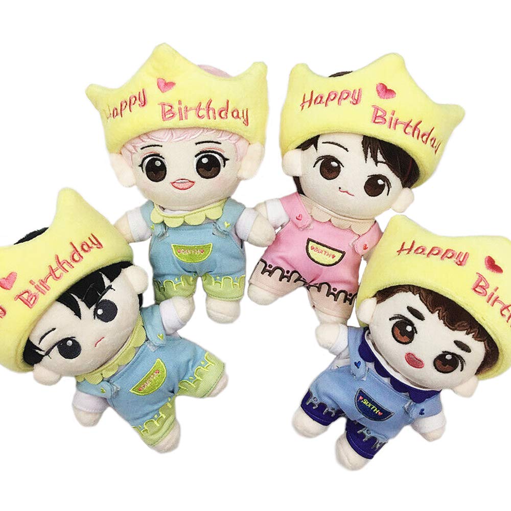 VogueMing Kpop EXO Plush Happy Birthday 6-Year-Old Baekhyun D.O. Sehun Xiumin Chanyeol Doll Toy (Bae
