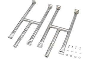 TAILGRILLER Burner Tube Set for Blackstone 22 Inch Table Top Griddle, Set of 2 Stainless Steel Grill Burner Tubes with Screws