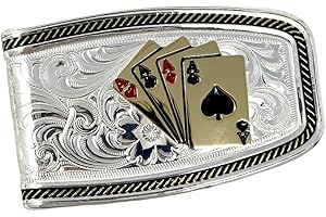Montana Silversmiths Made in the USA Western Lifestyle Money Clip (Four Aces)