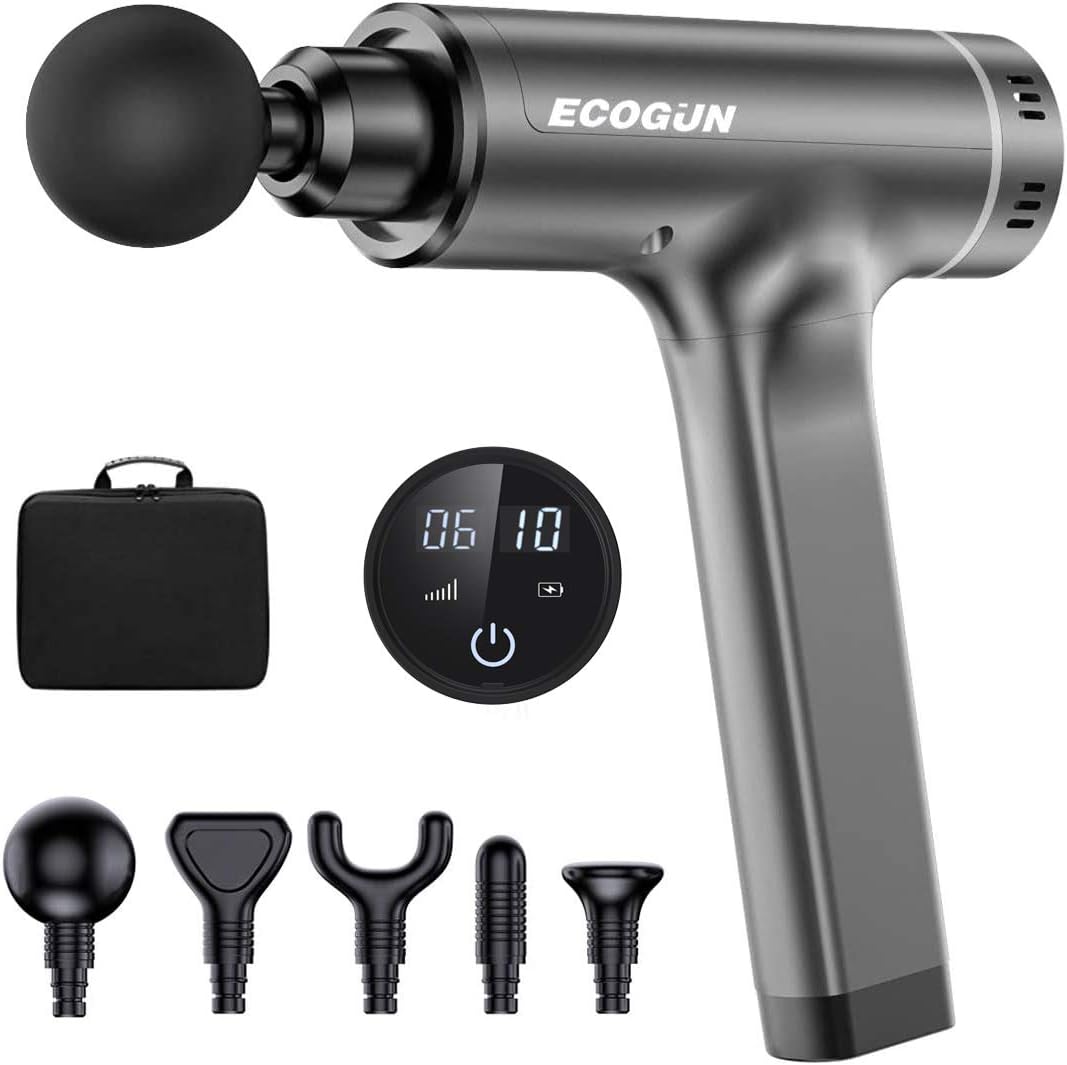 Muscle Massage Gun,1.5lb Lightweight -Hand Held Deep Tissue Muscle Massager, Neck Back Massager,Professional Personal Massage Device, Super Quiet Brushless Motor: Health & Personal Care