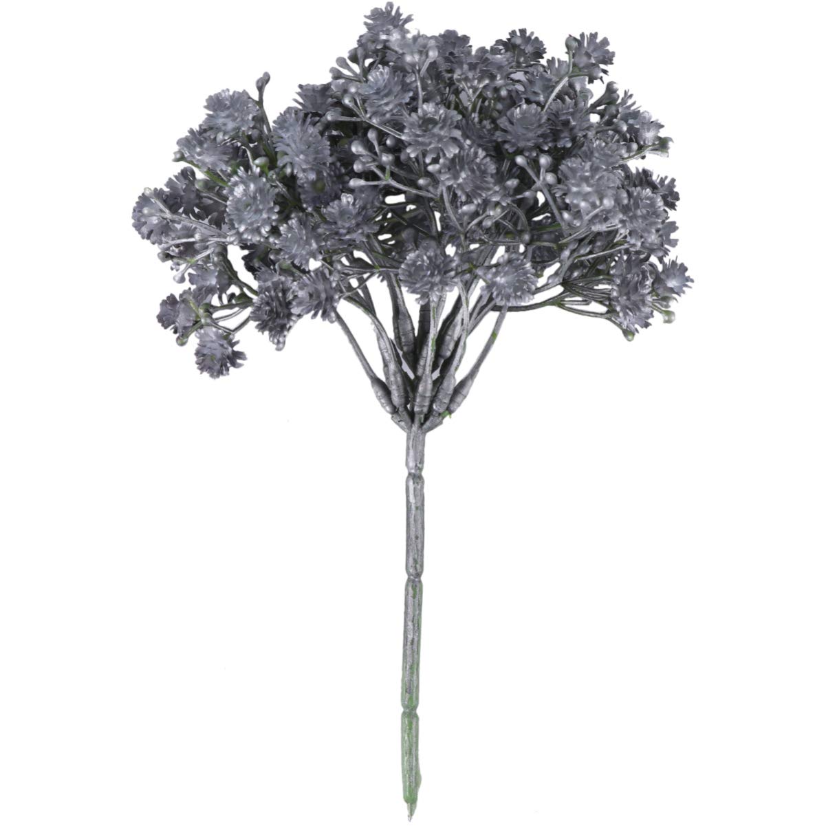 Wakauto 1Pc Artificial Gypsophila Plastic Gypsophila Home Ornamental Evening Party Decoration Plastic (Dark Grey)