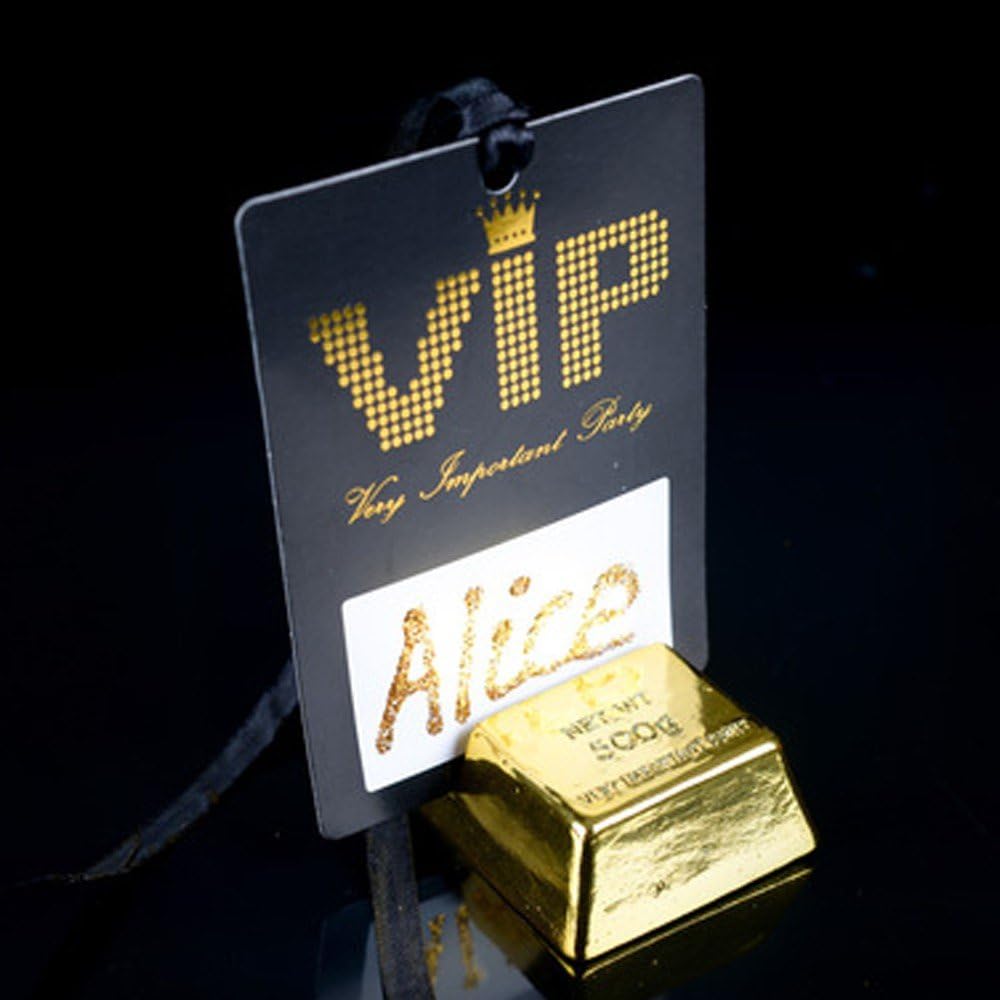 Name Tag VIP Pass on Band 7 x 10 cm Pack of 10, Black, Gold, White, 7 x 95 cm - Image 3