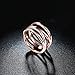LZD 18K Rose Gold Stainless Steel Fashion Ring Women B461