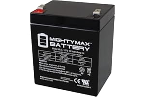 Mighty Max Battery ML5-12F2-12 Volt 5 AH, F2 Terminal, Rechargeable SLA AGM Battery