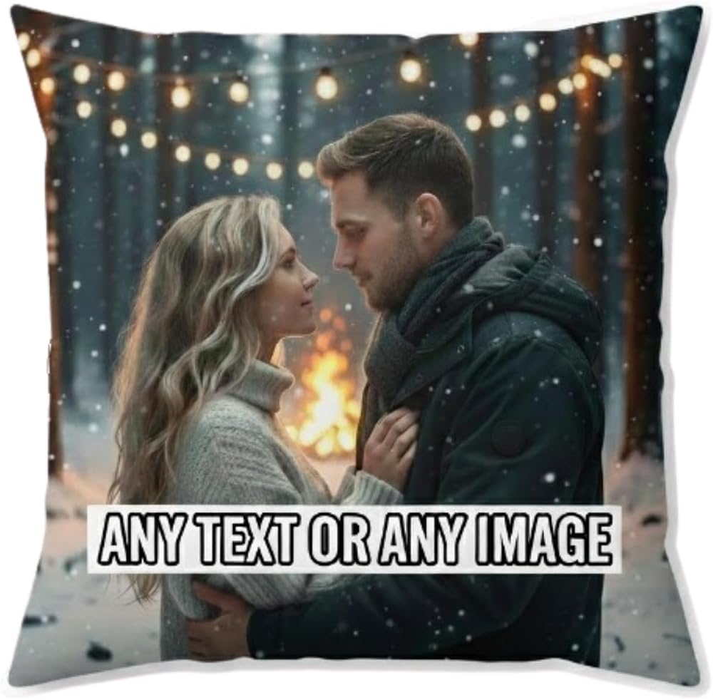 Gift Hub Personalised Cushion Cover 35x35cm Double Sided Print