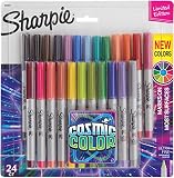 Sharpie Permanent Markers, Ultra Fine Point, Cosmic Color, Limited Edition, 24 Count