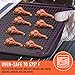 Comfecto Cooling Rack Stainless Steel, 2 pcs 17 x 11 inch Oven Safe Stackable Cookie Racks fit Half Sheet Pan for Cake Decorating Roasting Grilling Baking with 4 Stable Legs, Cookies Recipe Included
