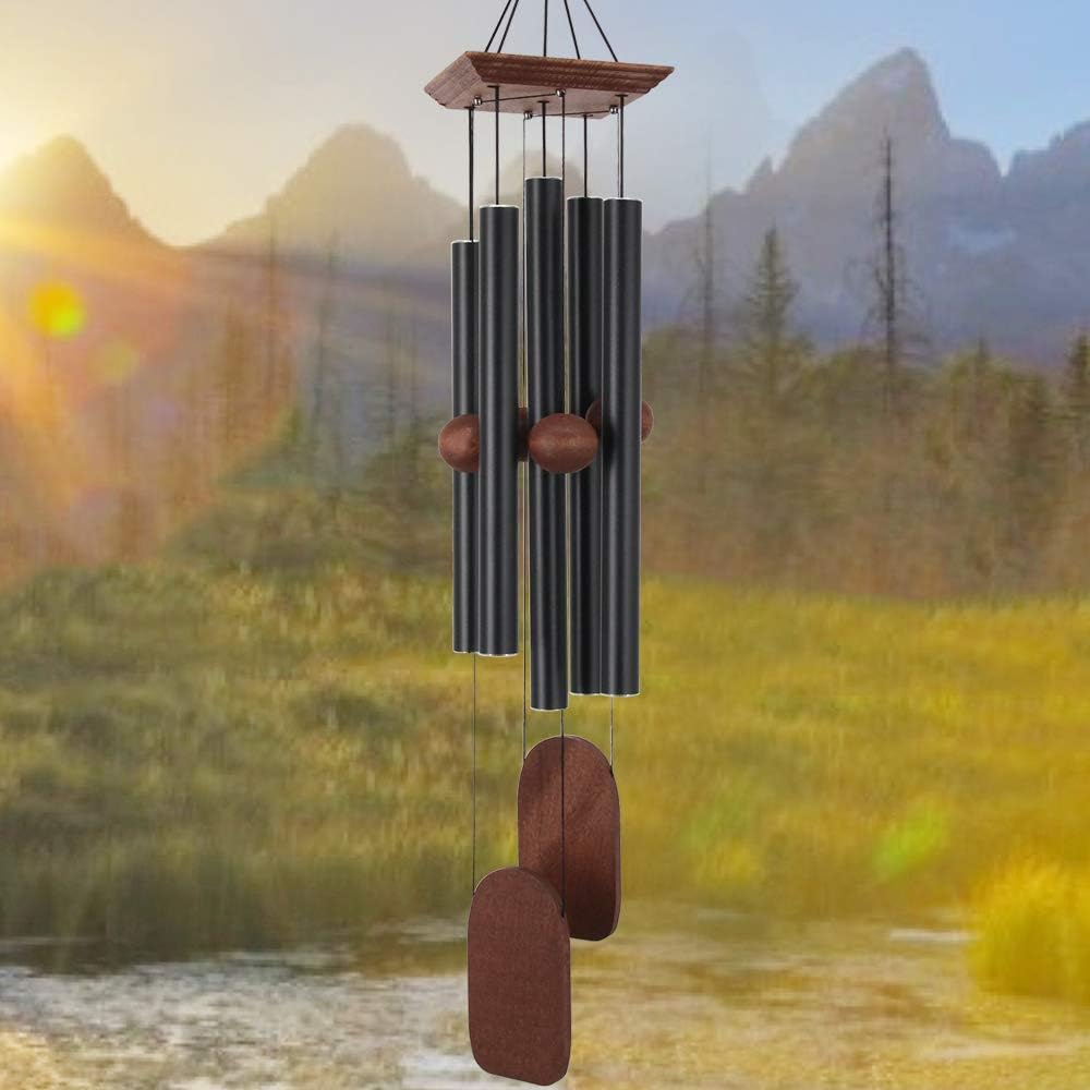 ASTARIN Wind Chimes Outdoor Large Deep Tone, Memorial Wind Chimes Outdoor, Gifts for Housewarming/Mother Day/Christmas, Outdoor Decor for Patio, Garden, Yard, Home (36 Inch Black Wind Chime) : Garden & Outdoor