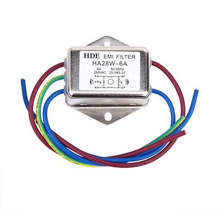 Netzfilter Power EMI Filter HA28W-6A 50/60Hz 250V AC