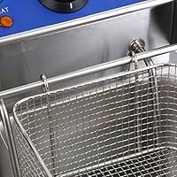 blackpoolal freidora eléctrica grande con 2 senos freidora ...