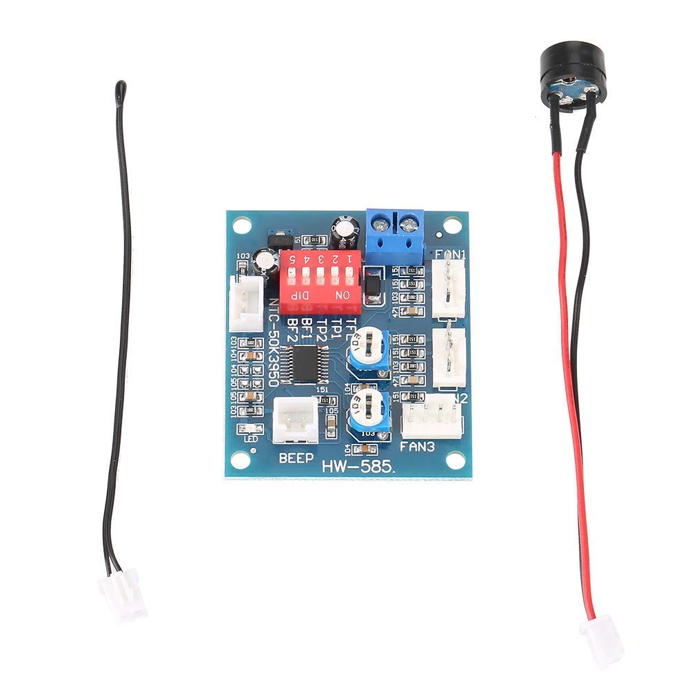 12V 4 Wire PWM Fan Speed Controller Module with Thermostat Function for PC Cooling Systems
