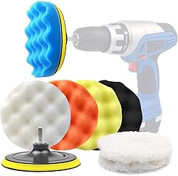 6 Inch Car Polishing & Buffing Sponge Pads Kit Wool