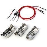 Igniter Kit with Collector Box for DCS 27/36/48 &amp; BGA Series Grills, 3-Pack | Grill Igniter Kit for DCS 27DBQ 27DBQR 48DBQ 48DBQAR 36DBQ 36DBQAR and More, Stainless Steel Electrode and Wire Replacement