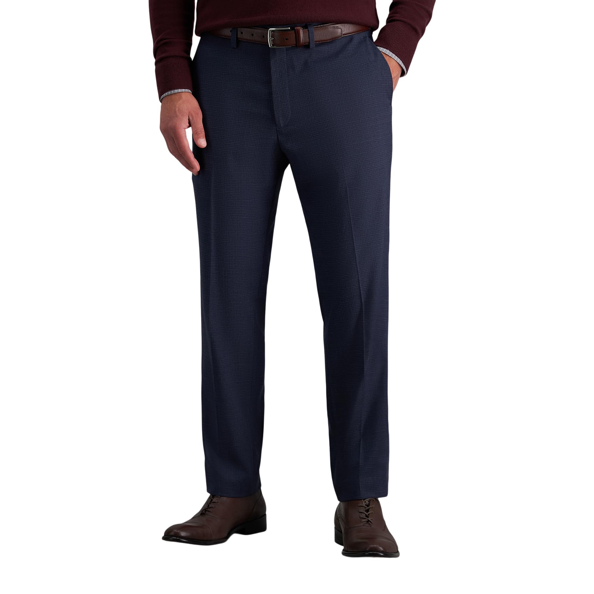 Haggar Men's JMH Straight Fit Dress Pant - Ink 34x30 Image