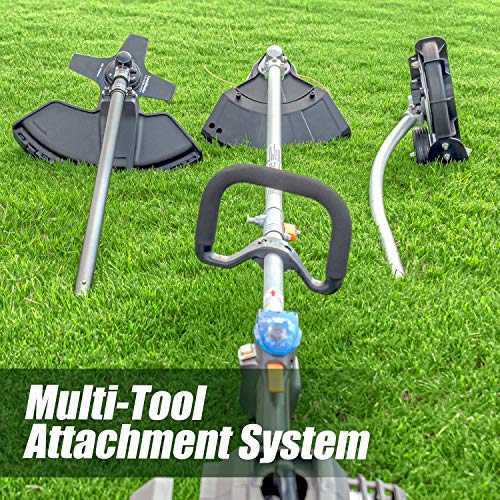 LawnMaster NPTGSP2517A NoPull Gas Grass Trimmer with Electric Start