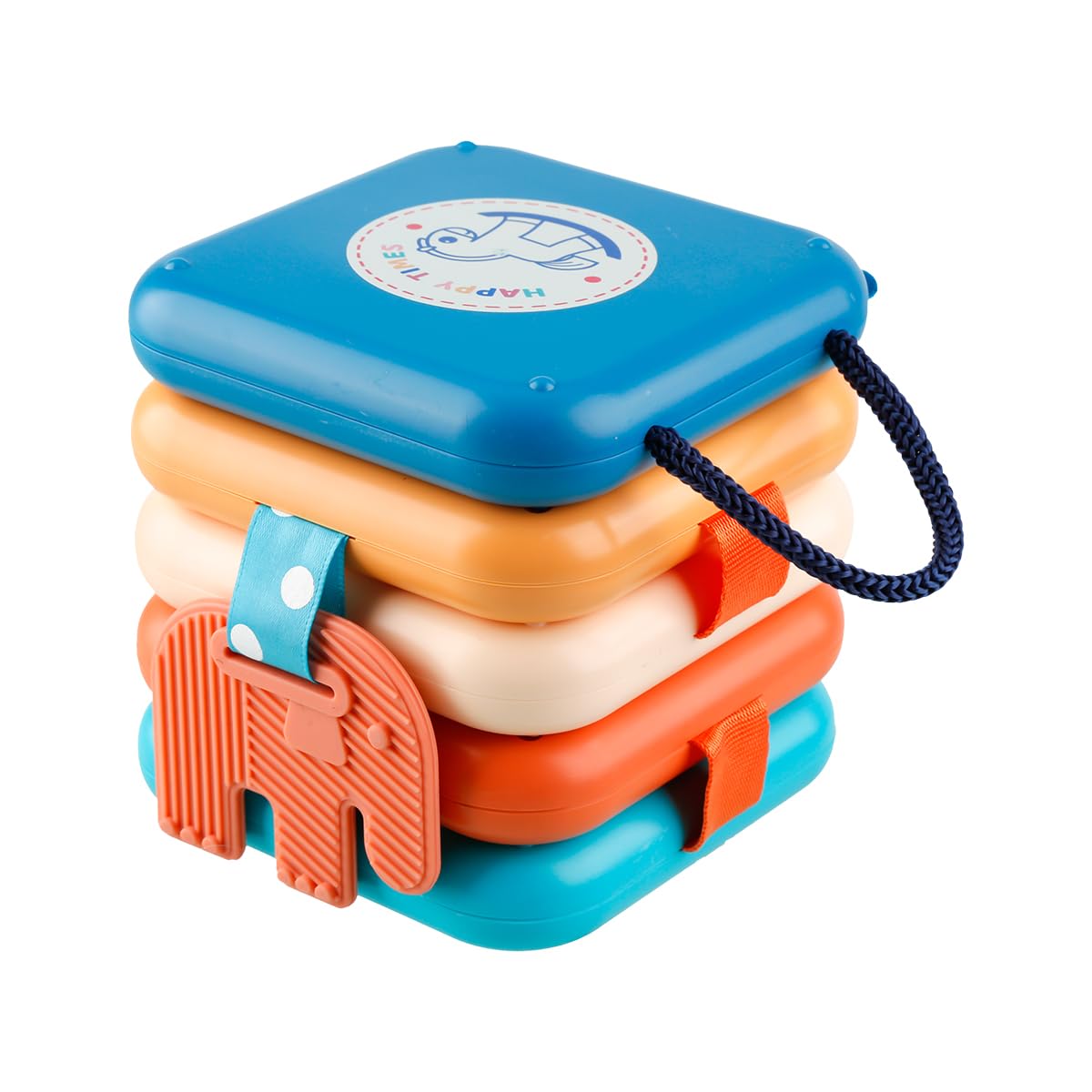 Lotsdonxia Montessori Activity Cube for Toddlers - Portable Baby Busy Board with 8 Educational Activities, Developmental Learning Gift, Sensory Travel Toys for Plane & Car Journeys