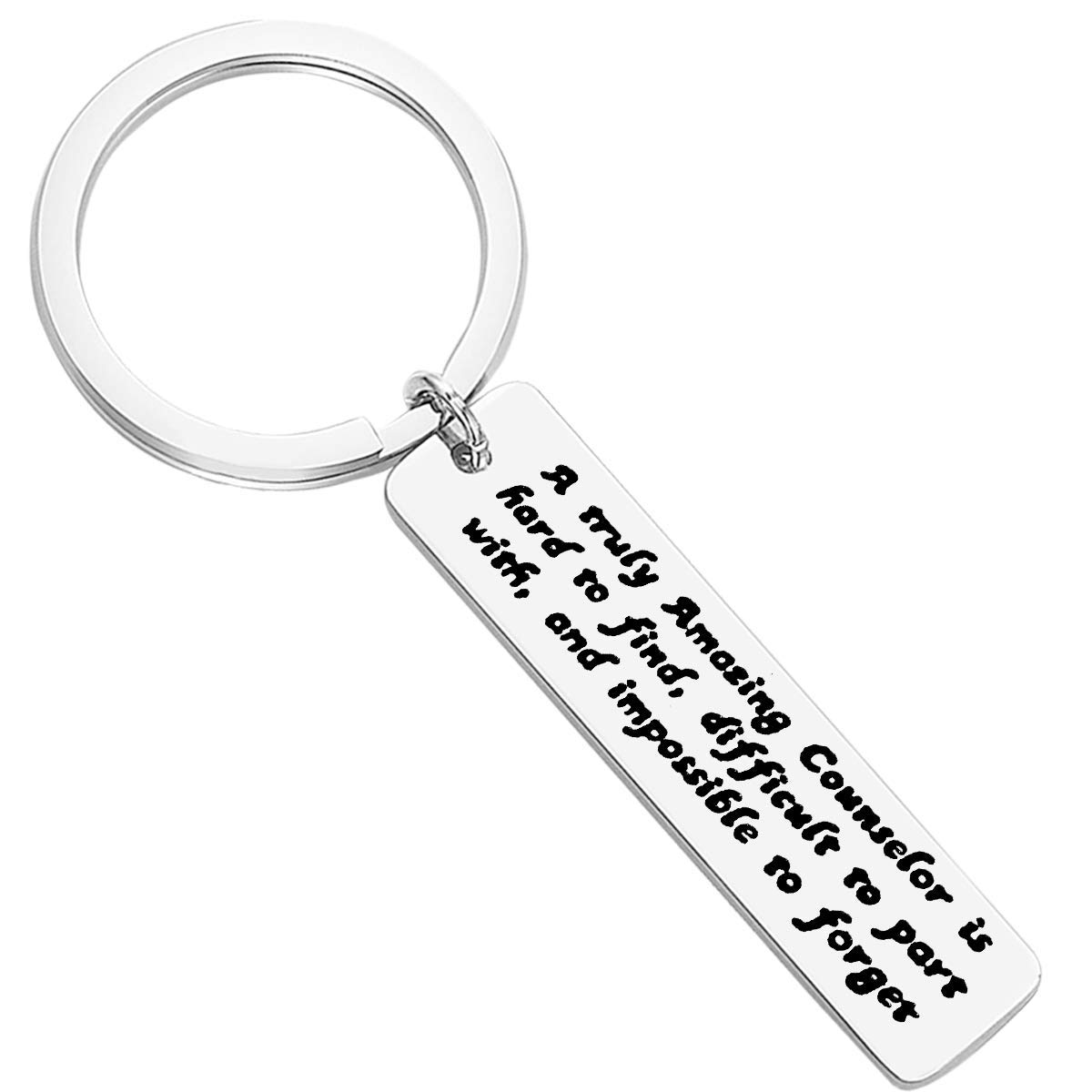 Huwujiu Counselor Gifts Keyring A truly Amazing Counselor is Hard to Find Keyring Counselor Appreciation Gifts Advisor Gifts Thank You Gifts for Principal Consultant Counselor