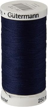 Gütermann Sew All Polyester Thread 250M Navy Blue 0310 5.5x2.7x2.7 cm view 2