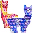 Fidget-POP-Toys-Llama Silicone Bubble Sensory, Alpaca Stress Anxiety Restless Reliever Decompression Squeeze Toy for Stressed