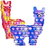 Fidget-POP-Toys-Llama Silicone Bubble Sensory, Alpaca Stress Anxiety Restless Reliever Decompression Squeeze Toy for Stressed