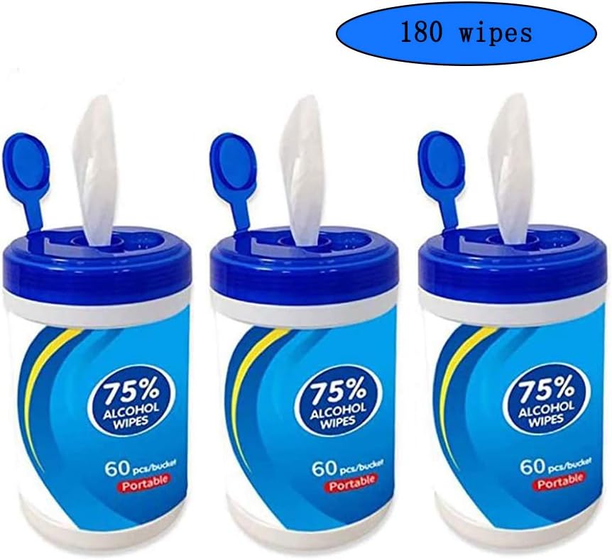 Jiuzhou 180 Sheet Wipes,for Phone, Keyboard, Toy,Refrigerator (3barrel)