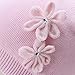 Vivobiniya Toddler and Baby Knit Hats Newborn Beanie hat Infants Winter Hats double100% Cotton Pink