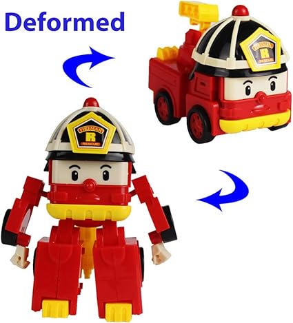BEESCLOVER Upgrade Q Version Manual Deformation Robot Simulate Car Shape Toy for Kids New Roy