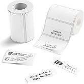 NIIMBOT Labels, 2 Rolls Refill Thermal Label for Label Maker B1/B21/B21Pro/B3S/B31/K3, Waterproof, Oil-Proof and Tear-Proof Sticker Labels, 2'' x 0.6''x2(50x15mmx2) White