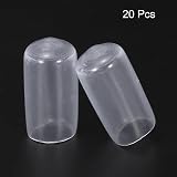 Sourcing Map 20Pcs Rubber End Caps 10mm ID Vinyl PVC Tube Bolt Protectors view 2