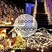 Battery Operated String Lights 200 LED Fairy String Lights Twinkle Lights Battery Operated String Lights with Remote Control Timer 8 Modes 60ft Silver Plated Copper Wedding Party