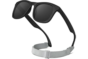 RIVBOS Baby Sunglasses Boys&Girls with Strap UV400 Polarized Flexible for Toddler,Infant and Newborn(0-24month) RBK0231