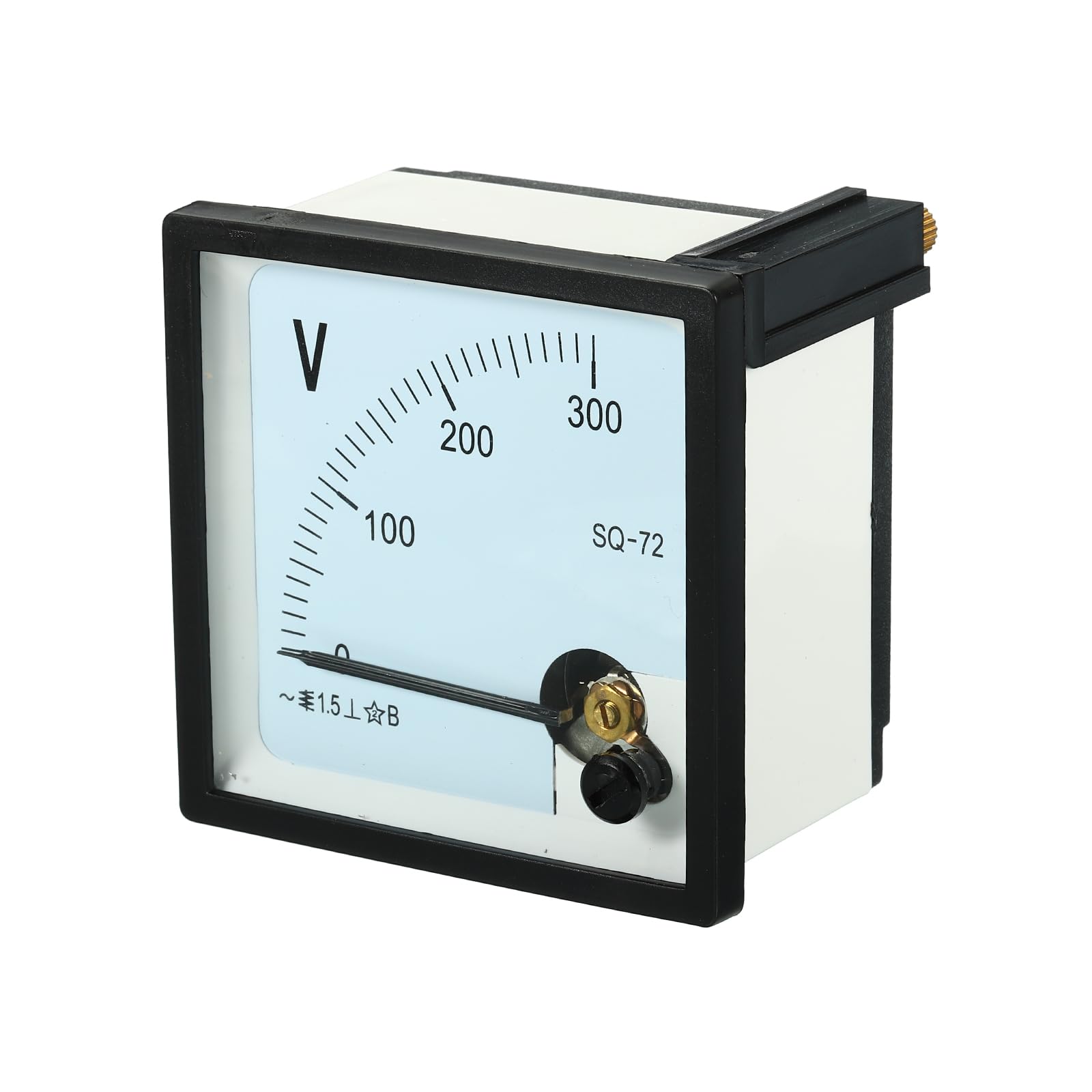 YOKIVE Analog Panel Voltmeter, CP-72 AC 0-300V Volt Meter Gauge, Great for Circuit Testing Measurement Equipment (White, Clear, Black, Square)
