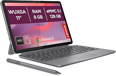 Chromebook Duet Gen 9-11" WUXGA Táctil + Lápiz Incluido (MediaTek Kompanio 838, 8GB RAM, 128GB Emmc, ChromeOS) Gris QWERTY + 3 Meses Google AI Pro con Gemini Pro y 5TB