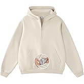 FAIABLE Mens Hoodies Half Zip Up Oversized Sweatshirts Fleece Cotton Quarter Zip Hoodie Pullover Fall Winter Outfit