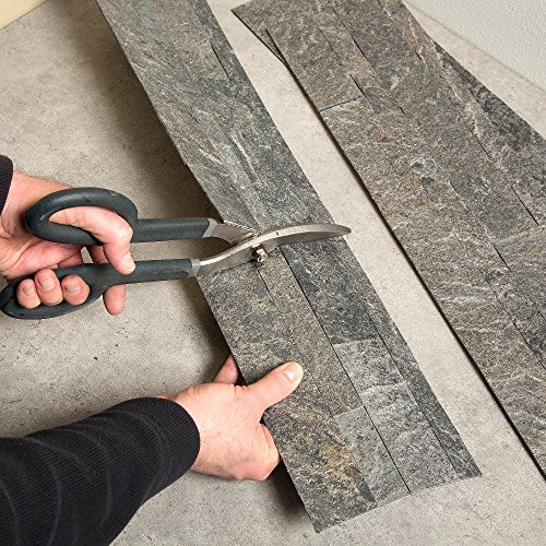 Aspect Peel and Stick Stone Overlay Kitchen Backsplash Frosted Quartz