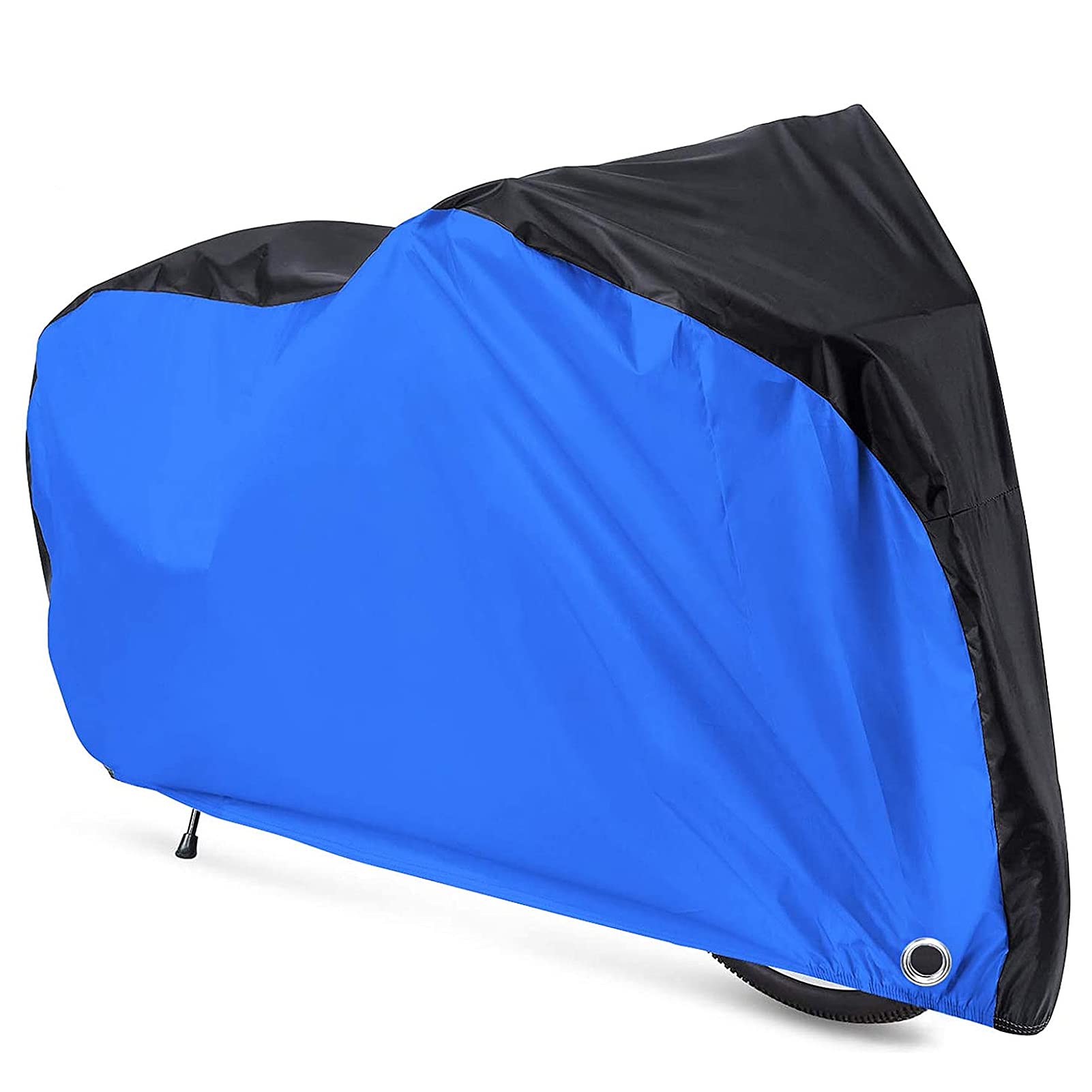 YTBUBOR Waterproof XL Bicycle Cover, Outside Bikes Storage Covers Rain Sun UV Dust Wind Proof Mountain Bicycle Covers Road Electric Bike Cover Hybrid Bike Cover, Black & Blue