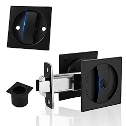 Pocket Door Hardware Matte Black Pocket Door Lock