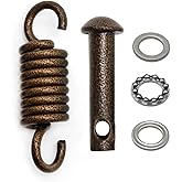 EATAKWARD Hammock Chair Ultimate Hanging Kit 500lbs, Egg Chair Ultimate Hanging Kit, Spring Pin Plug Hardware for Basket Chairs Hammock and Porch Swings(Brown)