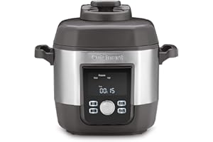 Cuisinart 6Qt (5.7L) High-Pressure Multi-cooker, 12 Pre-Programmed Settings, 1000W (CPC-900C)