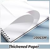 Thboxes A3 Sketch Book 200GSM 40 Sheets 80 Pages Hardback Spiral Bound view 3
