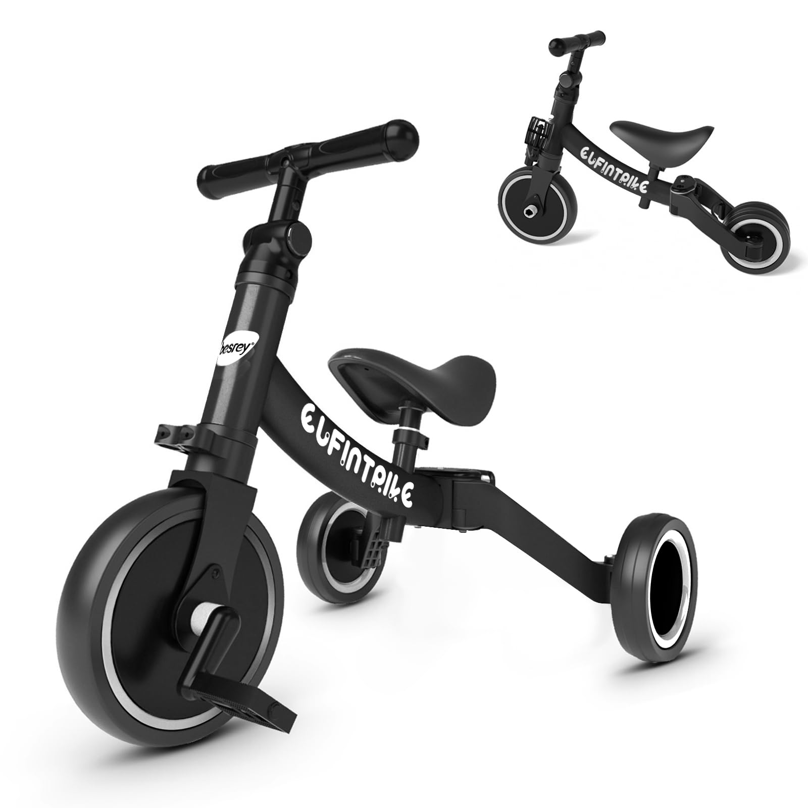 Photo 1 of besrey Toddler Bike for 1 Year to 4 Years Old Kids, Toddler Tricycle Kids Trikes Tricycle, Toys for Boy & Girl, Balance Training, Removable Pedals