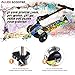 Allek Scooter, 3 Wheel Adjustable Height PU Flashing Wheels Kick Scooter for Kids with Patented Folding System Best Gifts for Children from 3 to 17 Year-Old (Crazy Hip-hop)