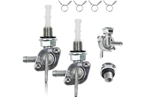 Earlyred Petcock Fuel Shutoff Valve 50cc 70cc 110cc 125cc for Generator Go kart Cart Moped Mini Dirt Bike Chinese Tao Tao Small ATV Engine Parts Accessory Gas Tank Petcock Switch Fuel Valve M10 X 1.25