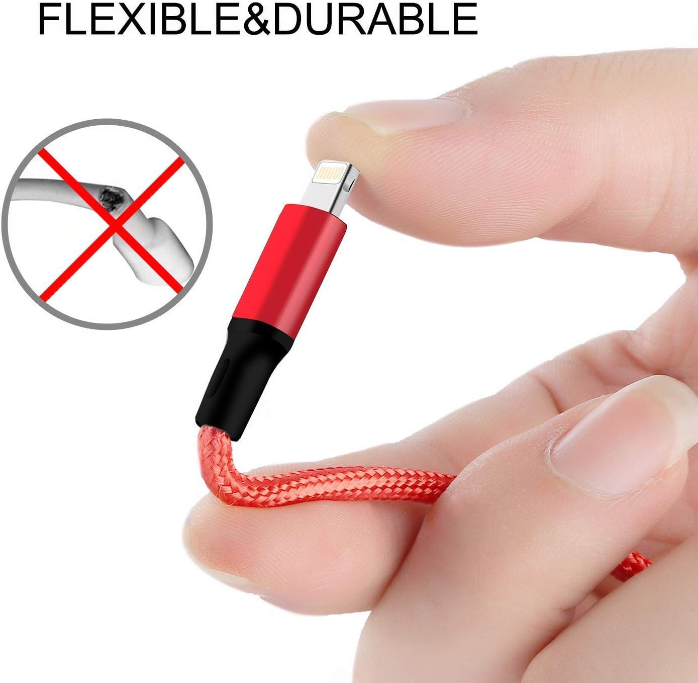 Amuvec Multi USB Charging Cable 3A, 4 in1 Fast Charger Cord Connector with Dual Phone/Type C/Micro USB Port Adapter, Compatible with Tablets/Samsung Galaxy/Google Pixel/LG and More (4FT/2Pack)