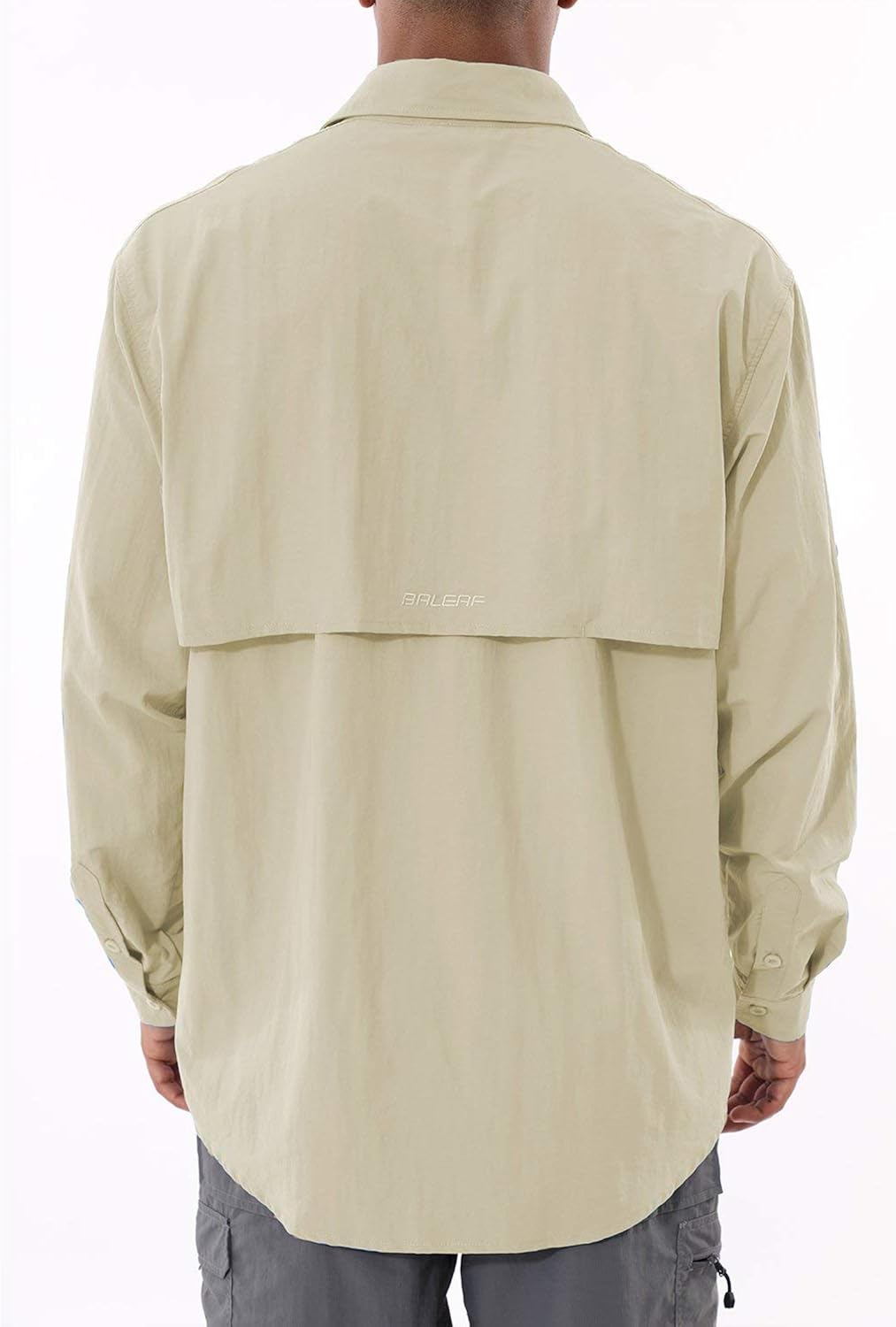 BALEAF Men's UPF 50+ Hiking Shirt Long Sleeve Shirt Outdoor Lightweight Quick Dry Fishing Shirts: Clothing
